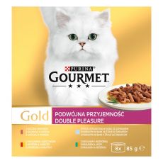 Konzerva Gourmet GOLD – dušené a grilované kousky, 8 x 85 g