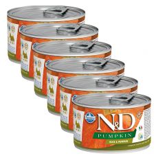 Farmina N&D dog Duck & Pumpkin konzerva 6 x 140 g