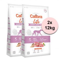 Calibra Dog Life Junior Large Breed Lamb 2 x 12 kg
