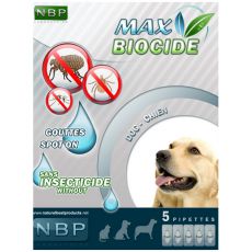 MAX BIOCIDE Antiparazitní kapky pro psy, 5 ks